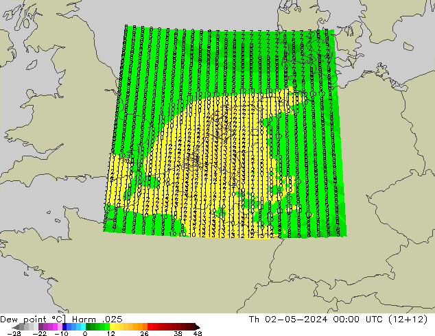 Dew point Harm .025 Th 02.05.2024 00 UTC