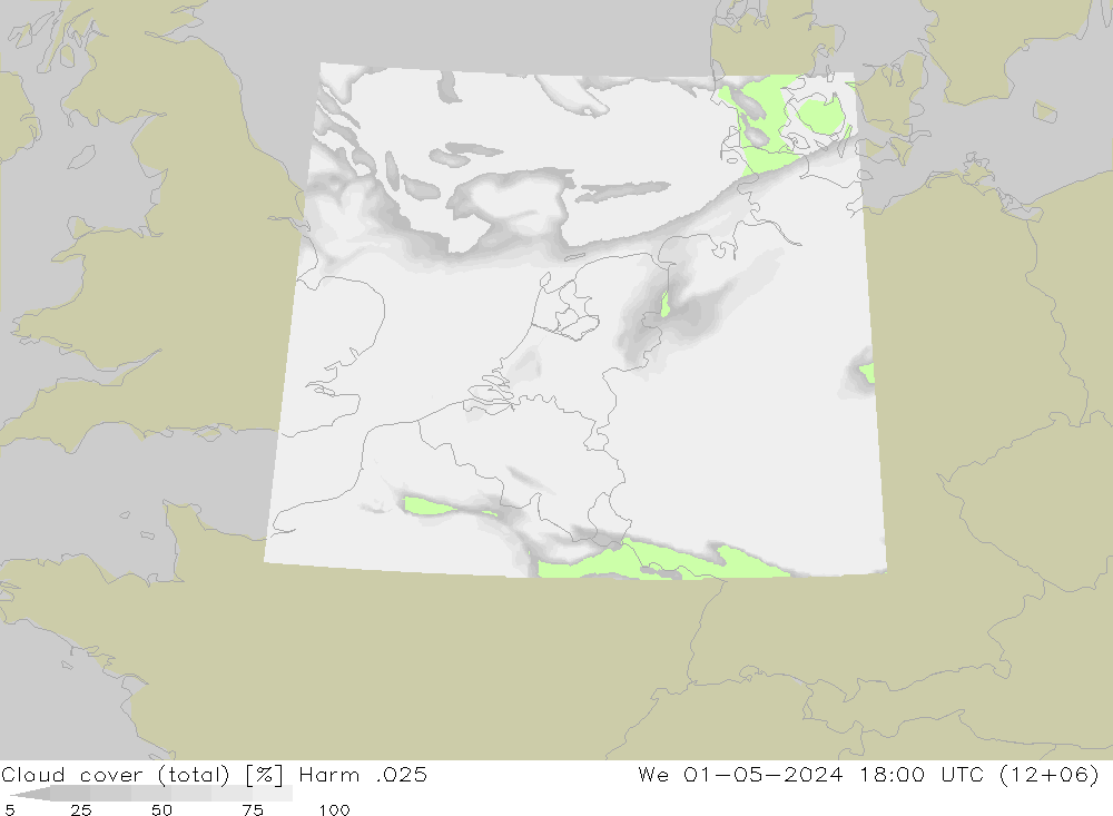 Nuages (total) Harm .025 mer 01.05.2024 18 UTC