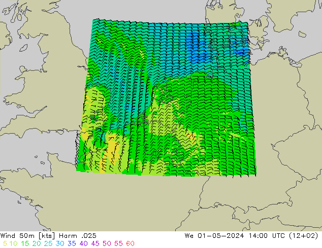 Wind 50m Harm .025 Mi 01.05.2024 14 UTC