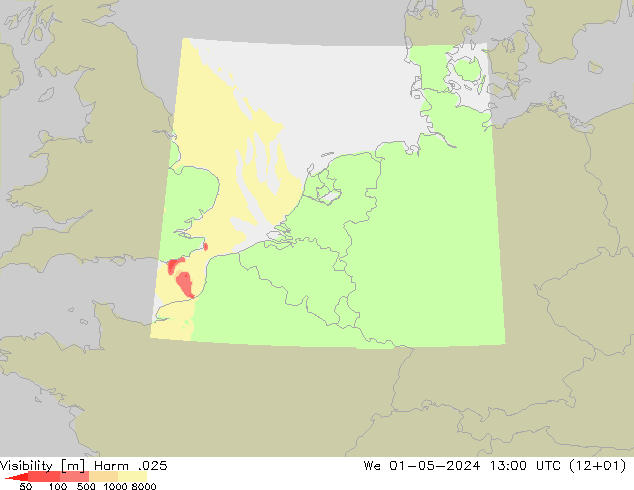 Sichtweite Harm .025 Mi 01.05.2024 13 UTC