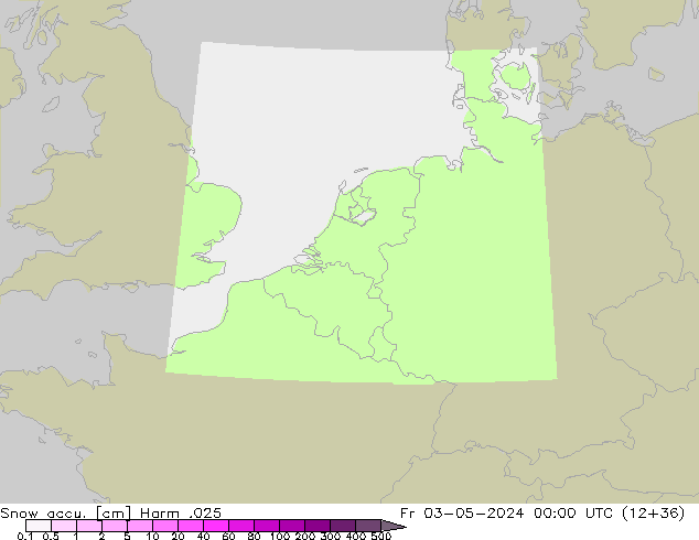 Totale sneeuw Harm .025 vr 03.05.2024 00 UTC