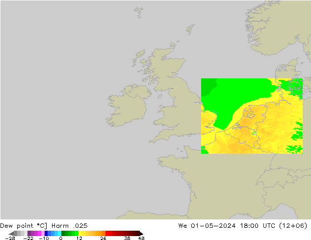 Dew point Harm .025 We 01.05.2024 18 UTC