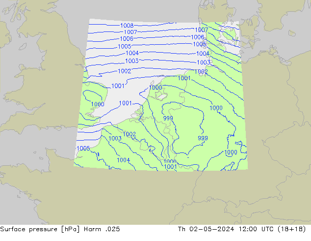 pressão do solo Harm .025 Qui 02.05.2024 12 UTC