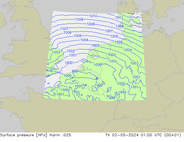 Yer basıncı Harm .025 Per 02.05.2024 01 UTC