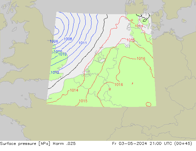 Presión superficial Harm .025 vie 03.05.2024 21 UTC