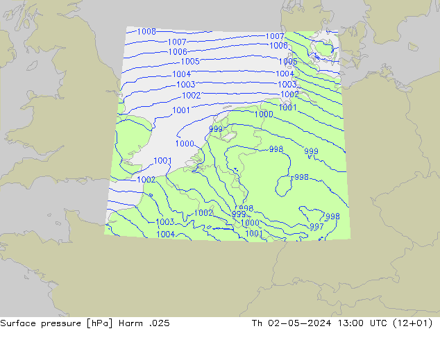 pressão do solo Harm .025 Qui 02.05.2024 13 UTC