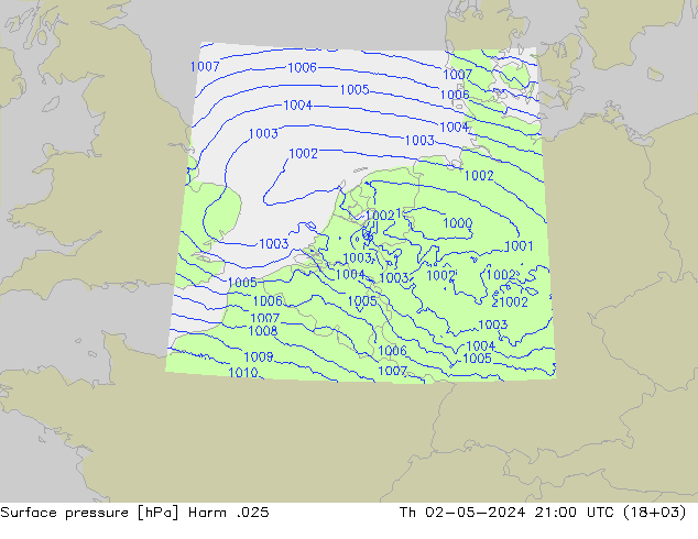Luchtdruk (Grond) Harm .025 do 02.05.2024 21 UTC