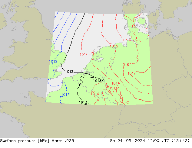 Luchtdruk (Grond) Harm .025 za 04.05.2024 12 UTC