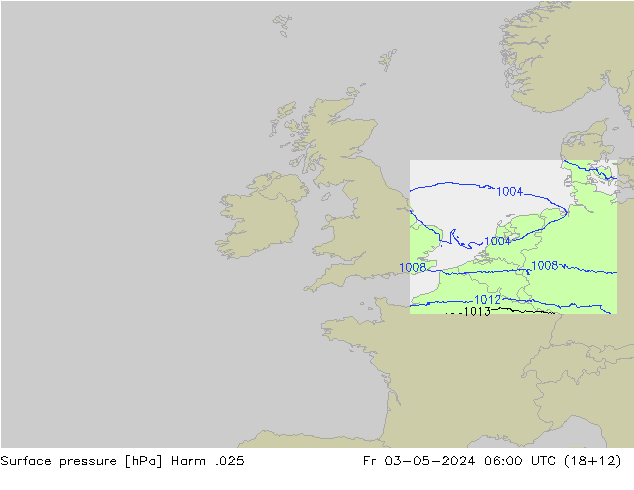 Yer basıncı Harm .025 Cu 03.05.2024 06 UTC