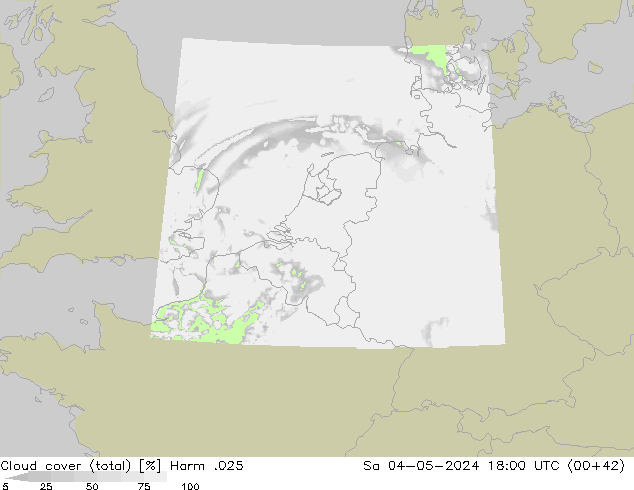 Nuages (total) Harm .025 sam 04.05.2024 18 UTC