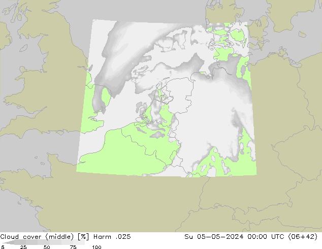 oblačnosti uprostřed Harm .025 Ne 05.05.2024 00 UTC