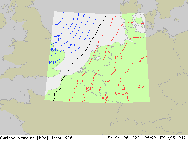 Luchtdruk (Grond) Harm .025 za 04.05.2024 06 UTC