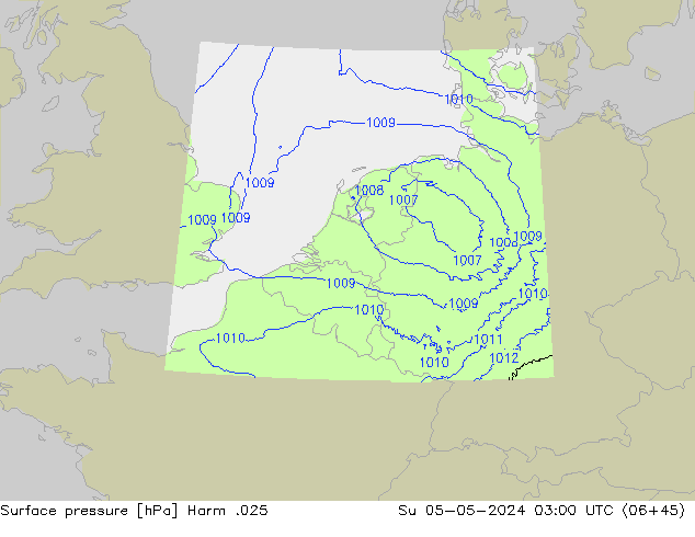 Luchtdruk (Grond) Harm .025 zo 05.05.2024 03 UTC