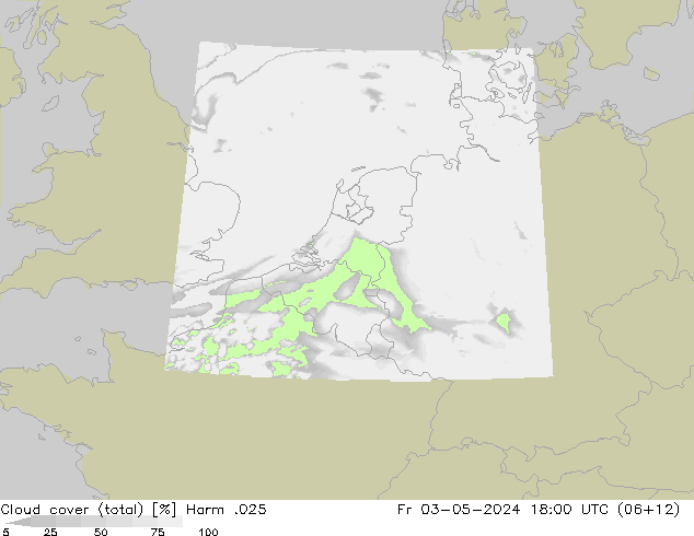 Wolken (gesamt) Harm .025 Fr 03.05.2024 18 UTC