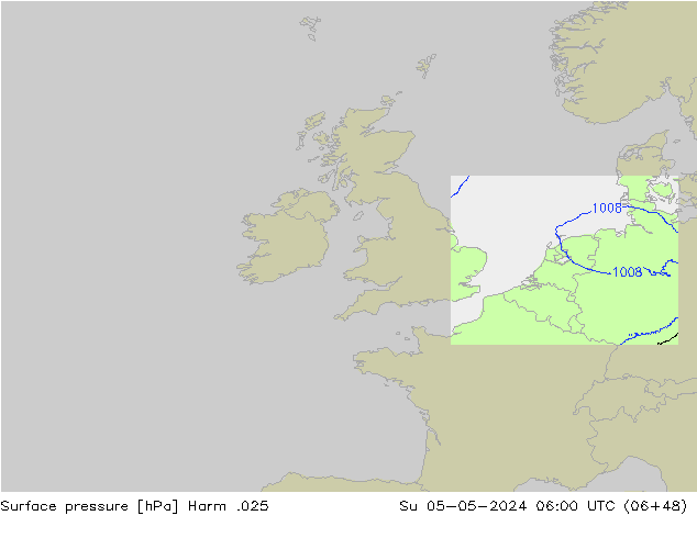 pressão do solo Harm .025 Dom 05.05.2024 06 UTC