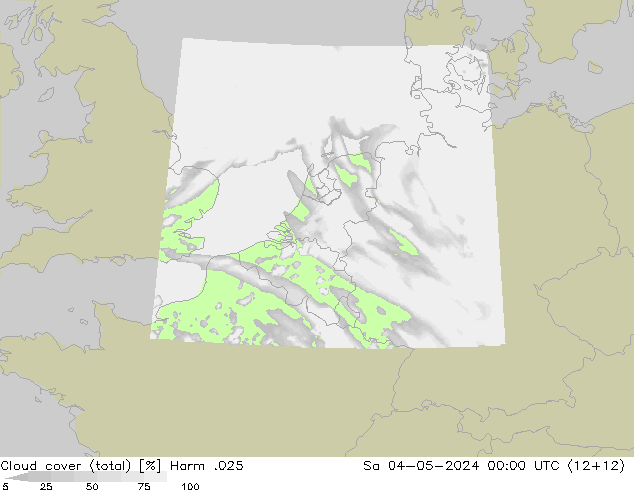 Wolken (gesamt) Harm .025 Sa 04.05.2024 00 UTC