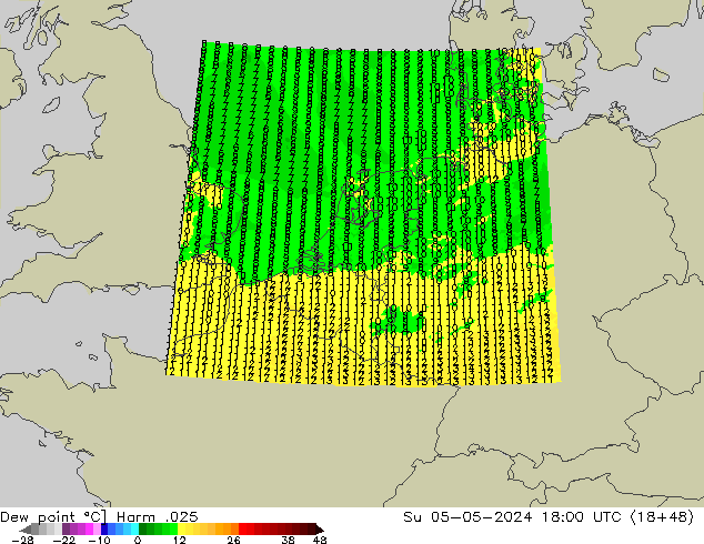 точка росы Harm .025 Вс 05.05.2024 18 UTC