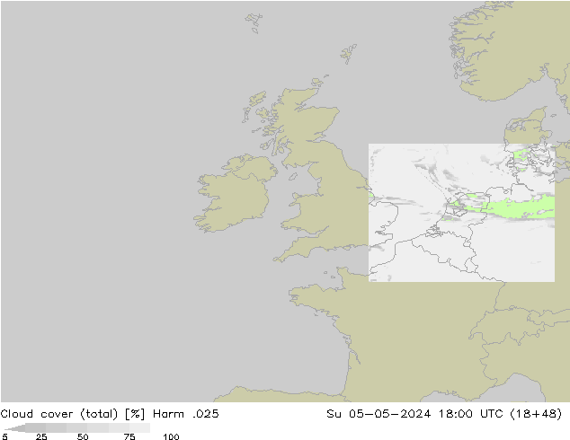 nuvens (total) Harm .025 Dom 05.05.2024 18 UTC