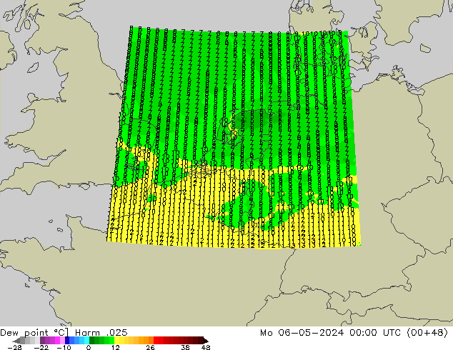 Dew point Harm .025 Mo 06.05.2024 00 UTC