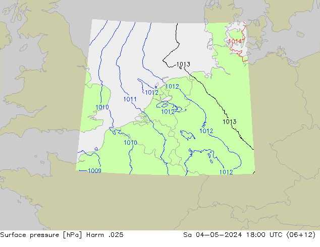 Luchtdruk (Grond) Harm .025 za 04.05.2024 18 UTC