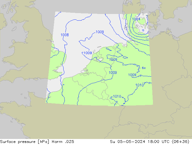 Luchtdruk (Grond) Harm .025 zo 05.05.2024 18 UTC