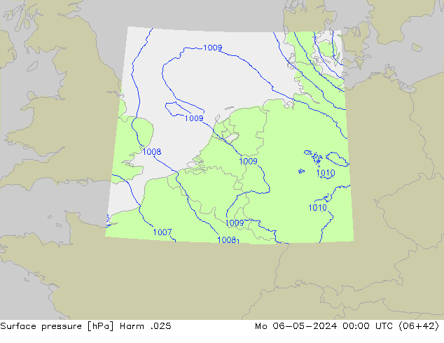 Luchtdruk (Grond) Harm .025 ma 06.05.2024 00 UTC