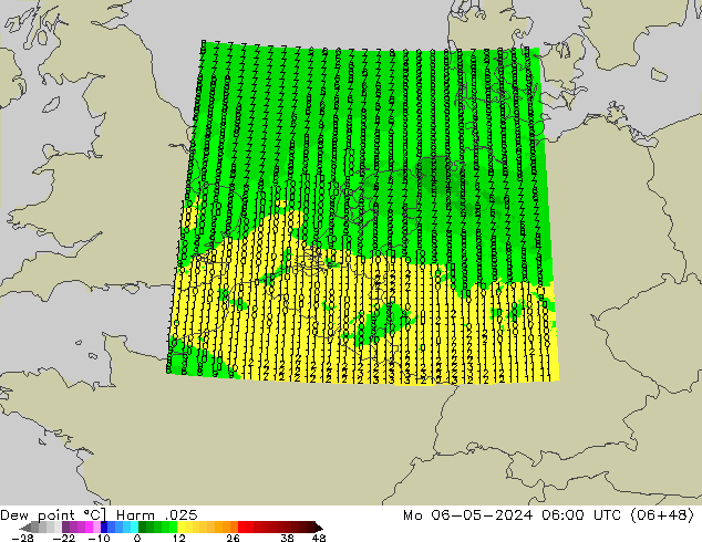 Dew point Harm .025 Mo 06.05.2024 06 UTC
