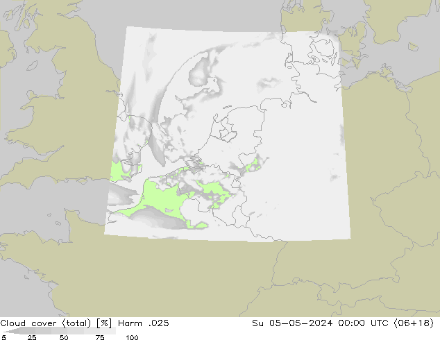 Wolken (gesamt) Harm .025 So 05.05.2024 00 UTC