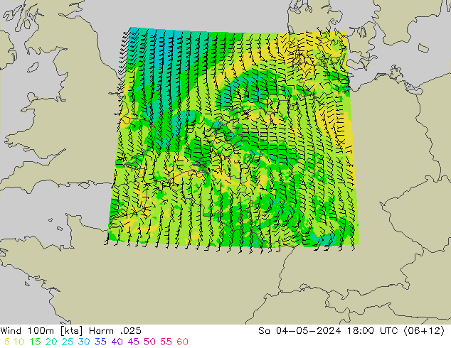Wind 100m Harm .025 za 04.05.2024 18 UTC