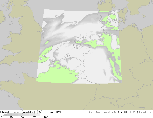 oblačnosti uprostřed Harm .025 So 04.05.2024 18 UTC