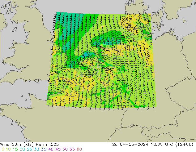 风 50 米 Harm .025 星期六 04.05.2024 18 UTC