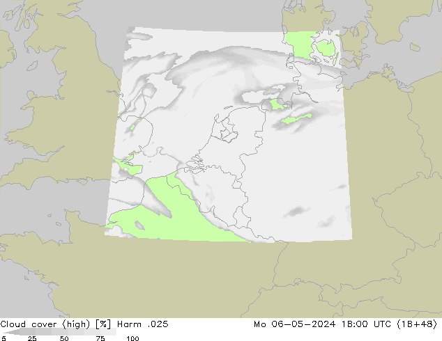 Cloud cover (high) Harm .025 Mo 06.05.2024 18 UTC