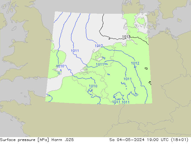 Luchtdruk (Grond) Harm .025 za 04.05.2024 19 UTC