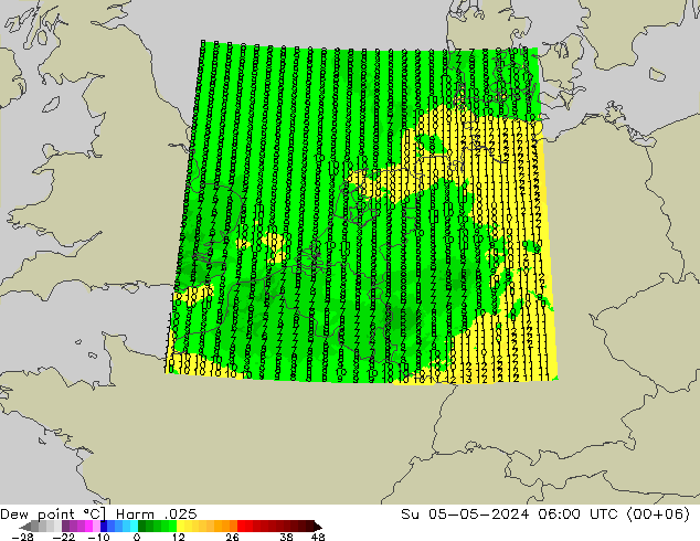 露点 Harm .025 星期日 05.05.2024 06 UTC