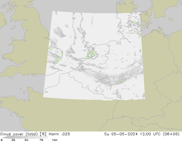 Wolken (gesamt) Harm .025 So 05.05.2024 12 UTC