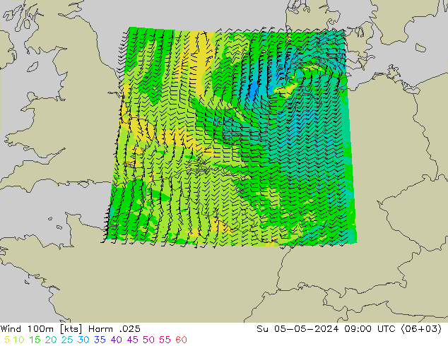 风 100m Harm .025 星期日 05.05.2024 09 UTC