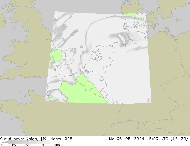 Cloud cover (high) Harm .025 Mo 06.05.2024 18 UTC