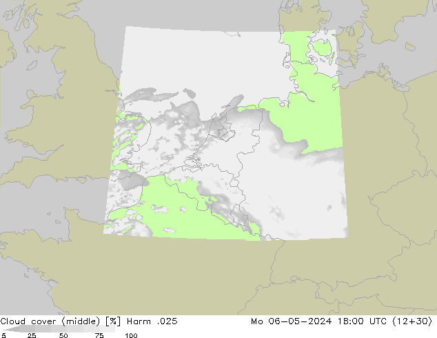 Cloud cover (middle) Harm .025 Mo 06.05.2024 18 UTC