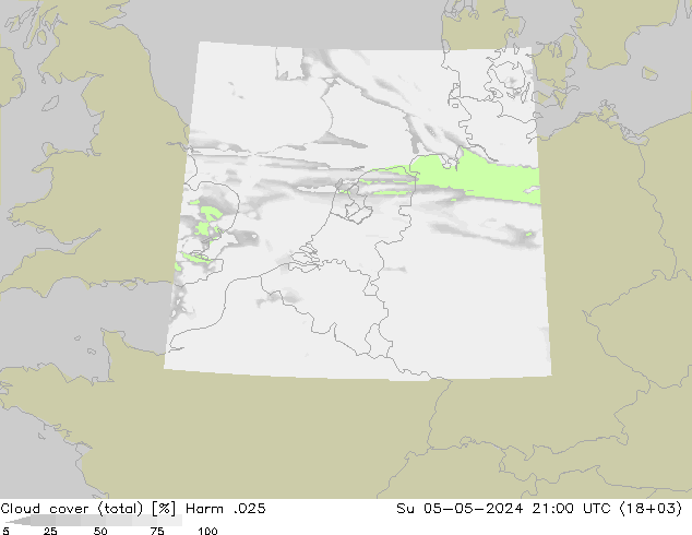 Bewolking (Totaal) Harm .025 zo 05.05.2024 21 UTC