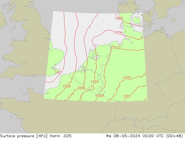 Bodendruck Harm .025 Mi 08.05.2024 00 UTC