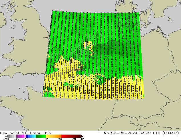 Punto di rugiada Harm .025 lun 06.05.2024 03 UTC