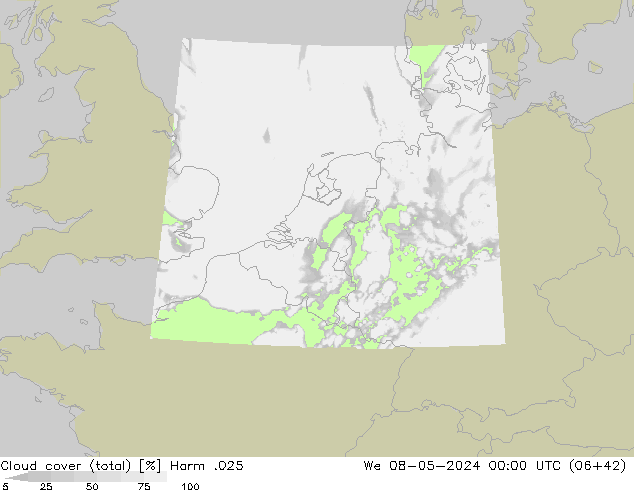 Bulutlar (toplam) Harm .025 Çar 08.05.2024 00 UTC