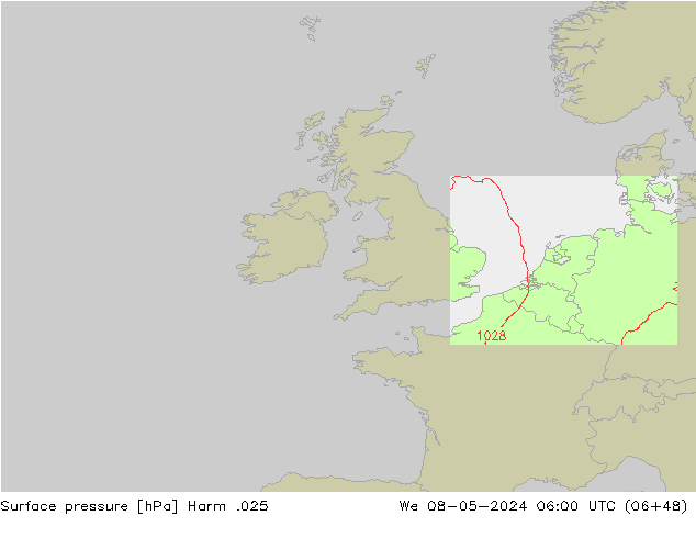 pressão do solo Harm .025 Qua 08.05.2024 06 UTC