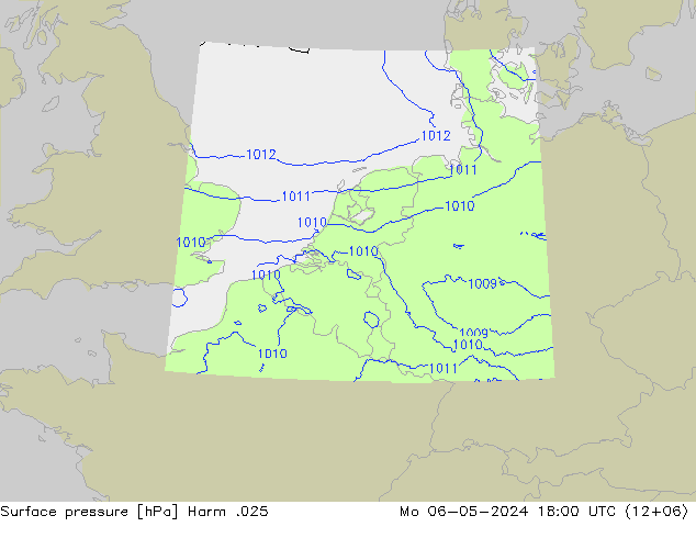 Presión superficial Harm .025 lun 06.05.2024 18 UTC