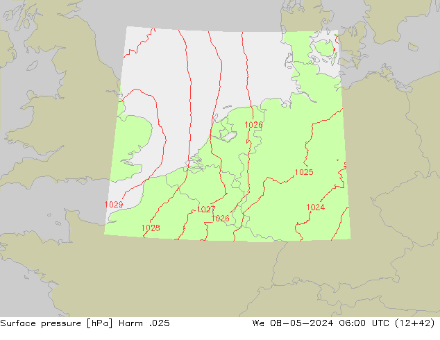 pression de l'air Harm .025 mer 08.05.2024 06 UTC