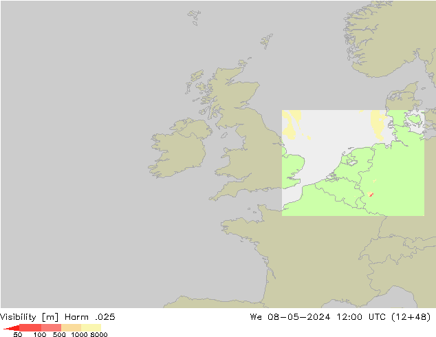 Sichtweite Harm .025 Mi 08.05.2024 12 UTC