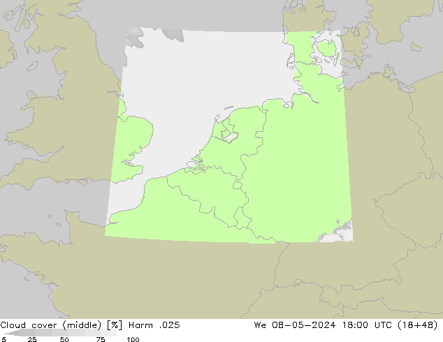 Bewolking (Middelb.) Harm .025 wo 08.05.2024 18 UTC