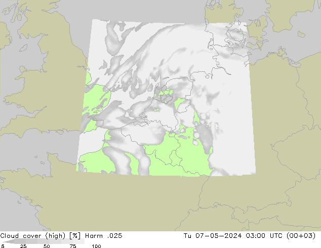 Wolken (hohe) Harm .025 Di 07.05.2024 03 UTC