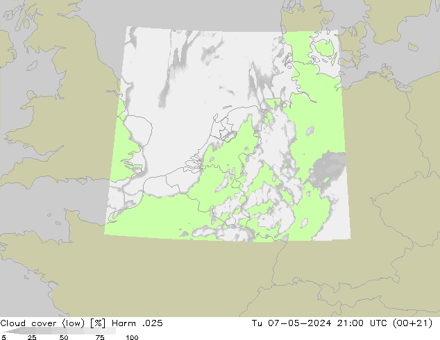 nízká oblaka Harm .025 Út 07.05.2024 21 UTC