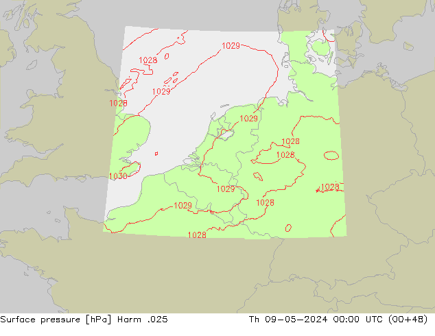 Luchtdruk (Grond) Harm .025 do 09.05.2024 00 UTC